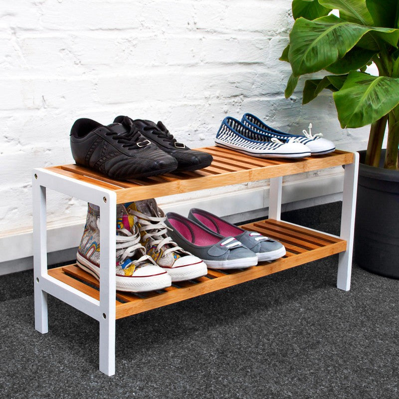 SCHUHREGAL aus Bambus Holz