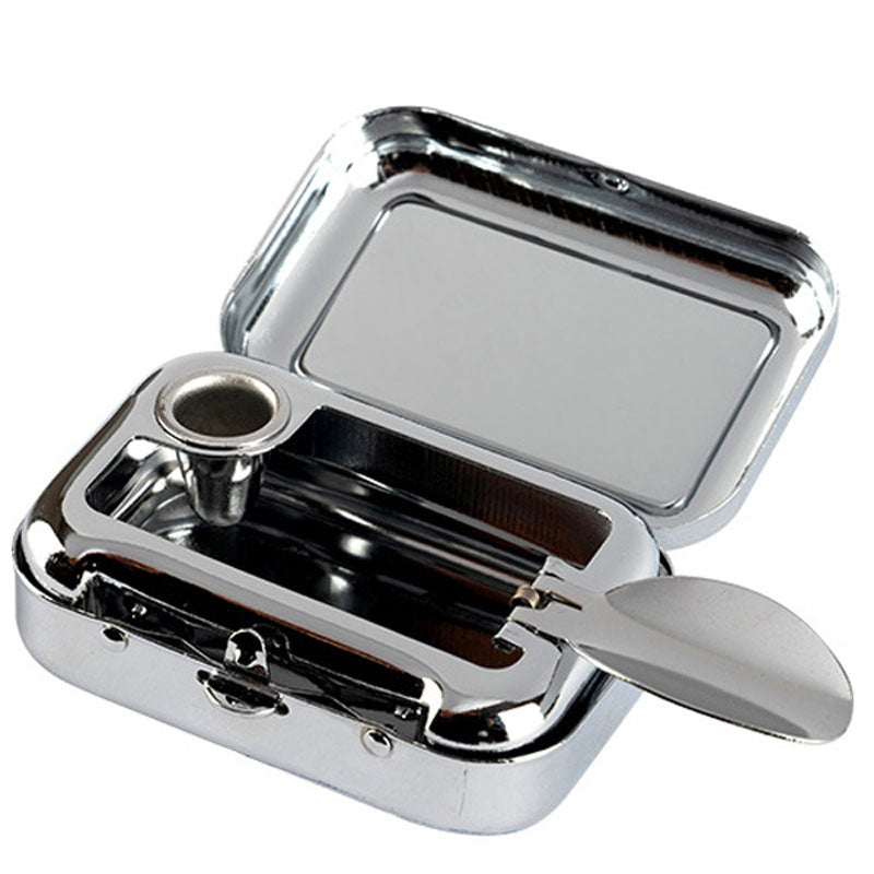 Feldaschenbecher MINI TASCHEN ASCHENBECHER Metall Rechteckig SUJETS