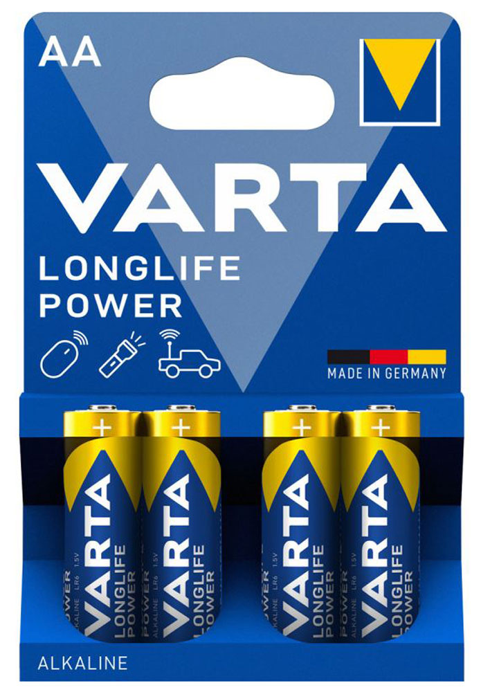 12 Stk. VARTA 4906 Longlife Power Batterien AA Mignon LR6 High Energy