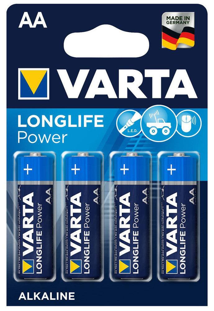 VARTA 4906 Longlife Power Batterien AA Mignon LR6 4er Pack High Energy