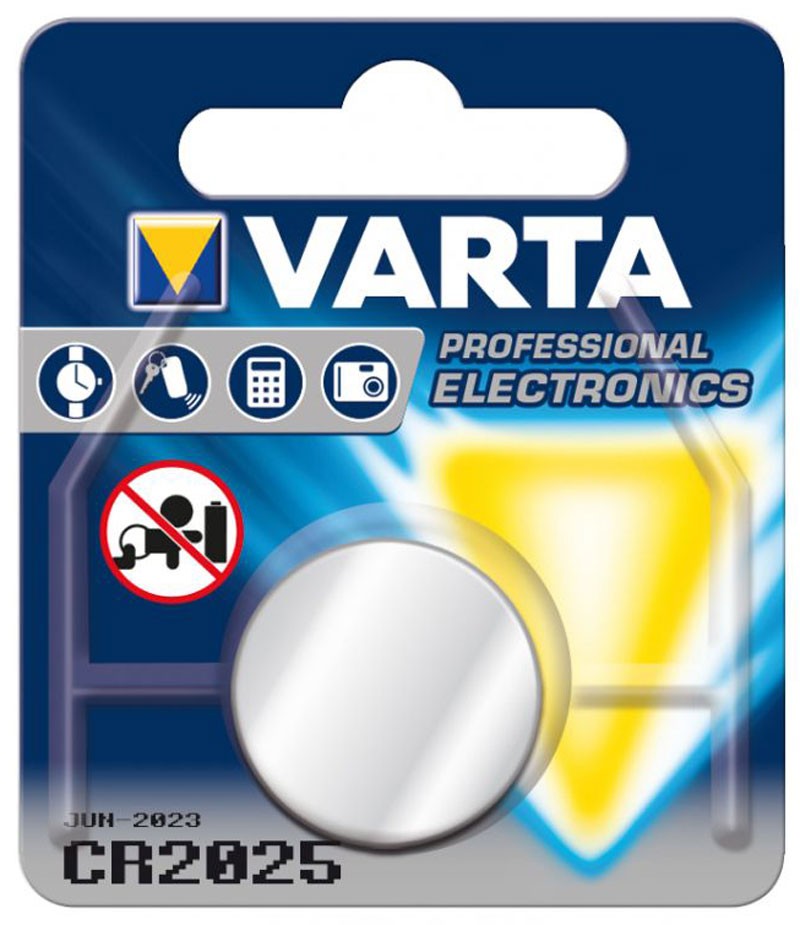 VARTA Lithium Knopfzelle CR2025 3V 1er Blister