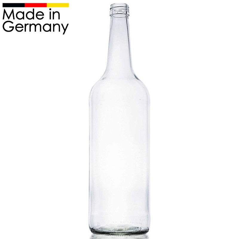 1000ml GLASFLASCHE mit DECKEL Flasche mit Schraubverschluss PP28 DE