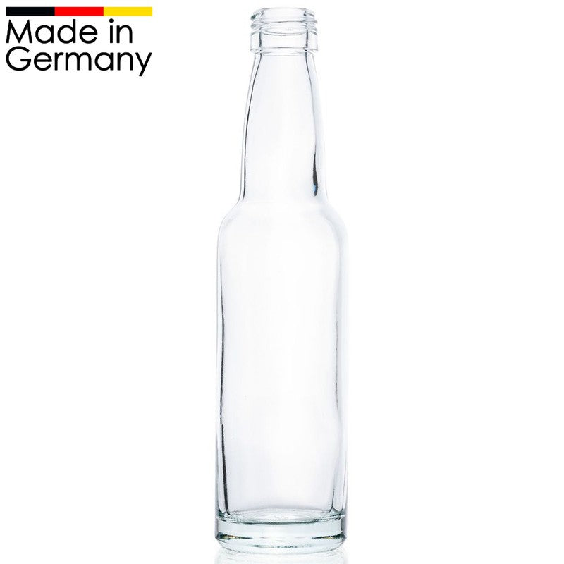 10er-Set 100ml GLASFLASCHEN mit DECKEL Flasche mit Schraubverschluss PP22 DE