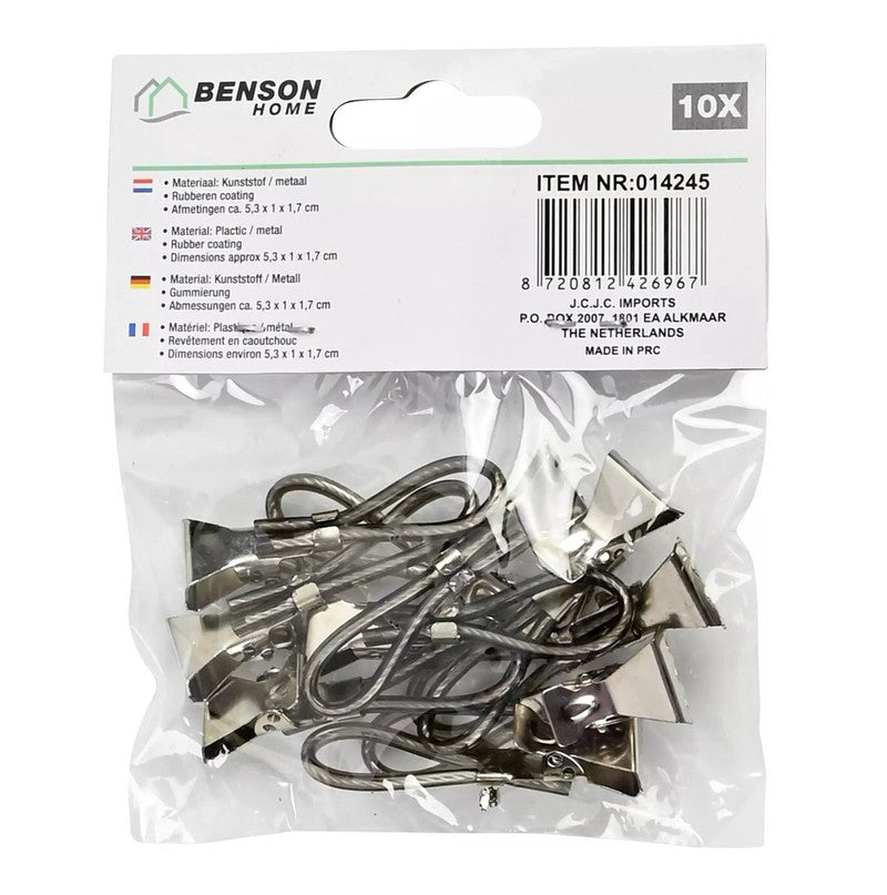 10er-Set Handtuchclips HANDTUCHHÄNGER Handtuchhalter von Benson