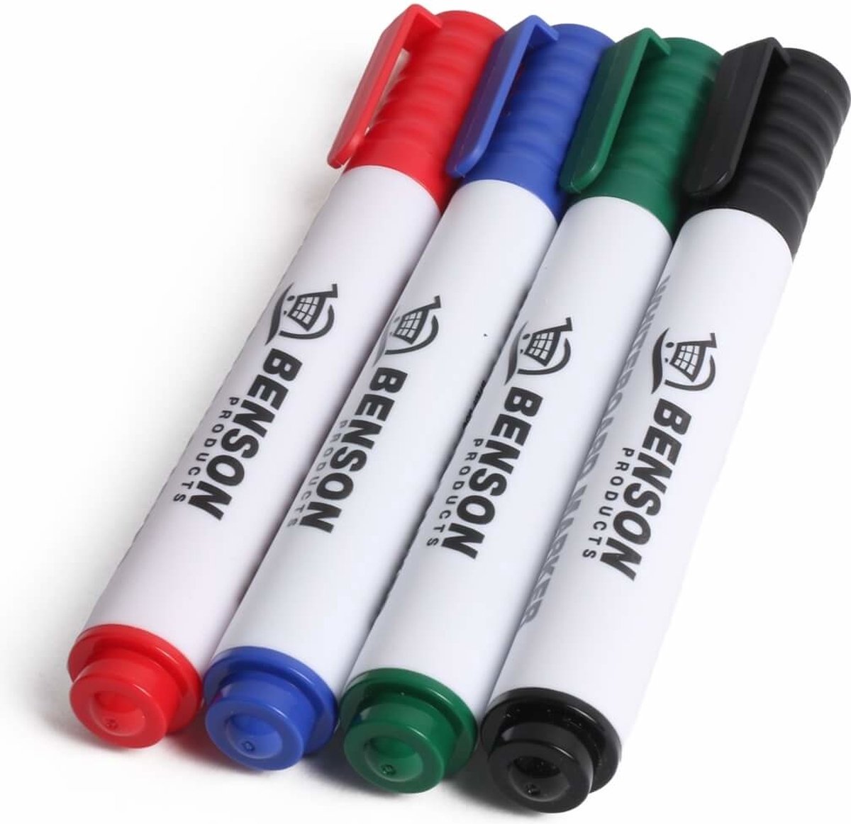 BENSON Whiteboard-Marker in Schwarz, Blau, Grün und Rot im 4er-Set
