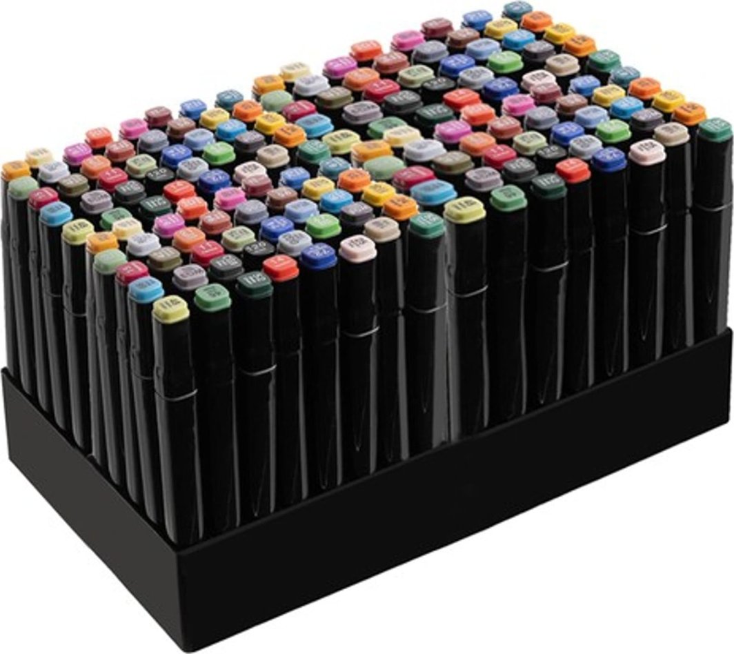 Maaleo 24101 Alkoholmarker in vielen Farbtönen für Zeichnungen und Illustrationen