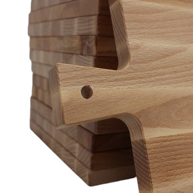 Boston 402 | Schneidebrett und Servierbrett aus Buchenholz 41,5 × 24 cm
