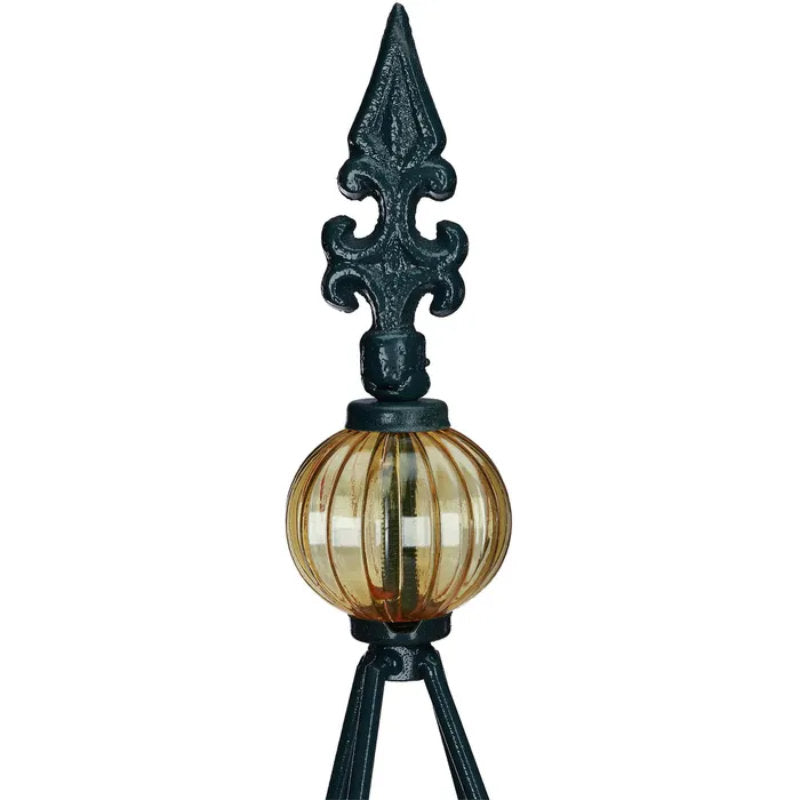 2er Set RANKHILFE Pyramide aus Metall in dunkelgrün