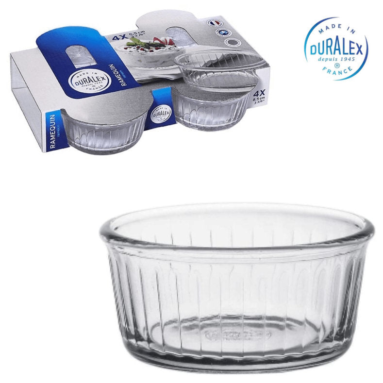 DURALEX Ovenchef Ramequin Souffléförmchen Auflaufförmchen 8,5 cm 4er-Set