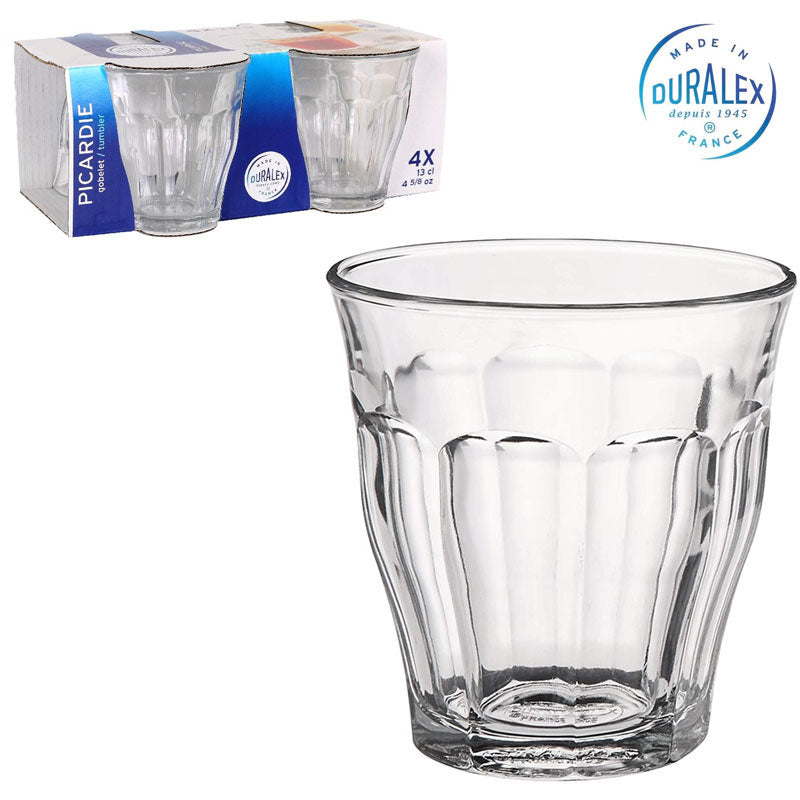 4er-Set Trinkgläser Glas TRINKGLAS Duralex Picardie 4×13cl