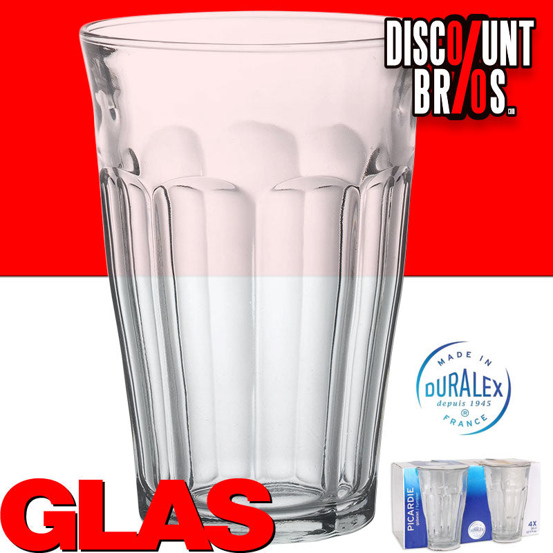 4er-Set Trinkgläser Glas TRINKGLAS Duralex Picardie 4×36cl