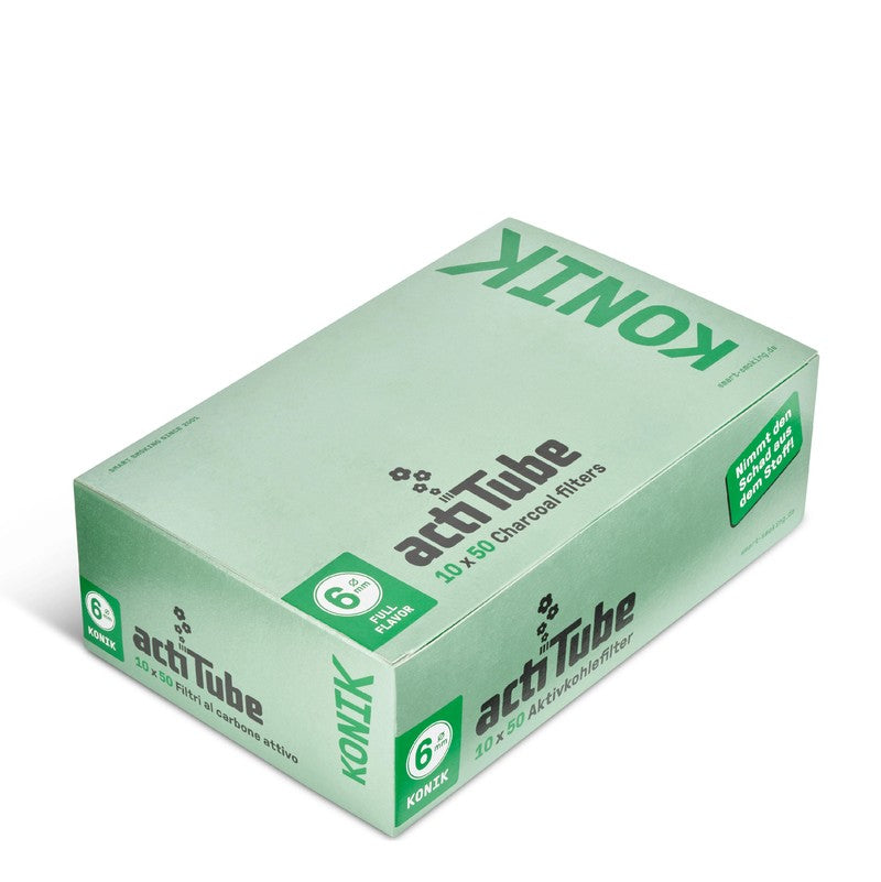 50 Stk. TUNE ActiTube KONIK Aktivkohlefilter 6mm EXTRA SLIM Konisch