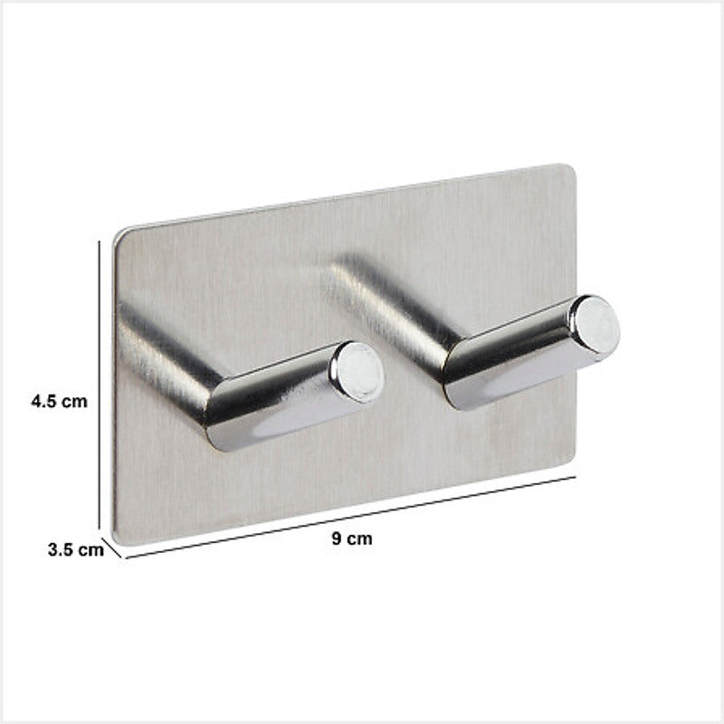 5five Stiky Doppelhaken in Silber mit Abmessungen 9 × 3,5 × 4,5 cm