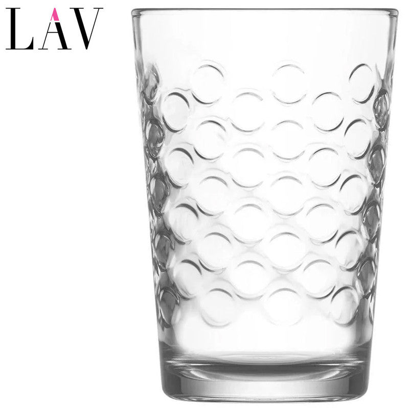 6er-Set Trinkgläser Glas TRINKGLAS gepunktet von LAV 205ccm