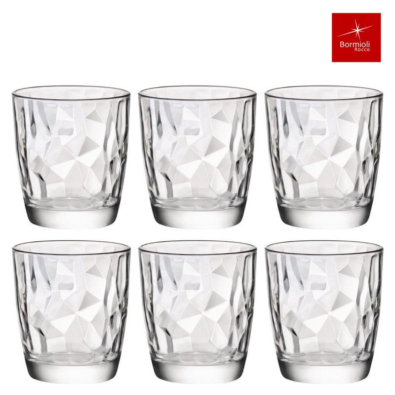 6er-Set Trinkgläser Glas TRINKGLAS Bormioli Rocco – Diamond 6×20cl