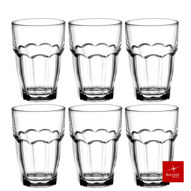 6er-Set Trinkgläser Glas TRINKGLAS Bormioli Rocco – Rock Bar 6×47cl