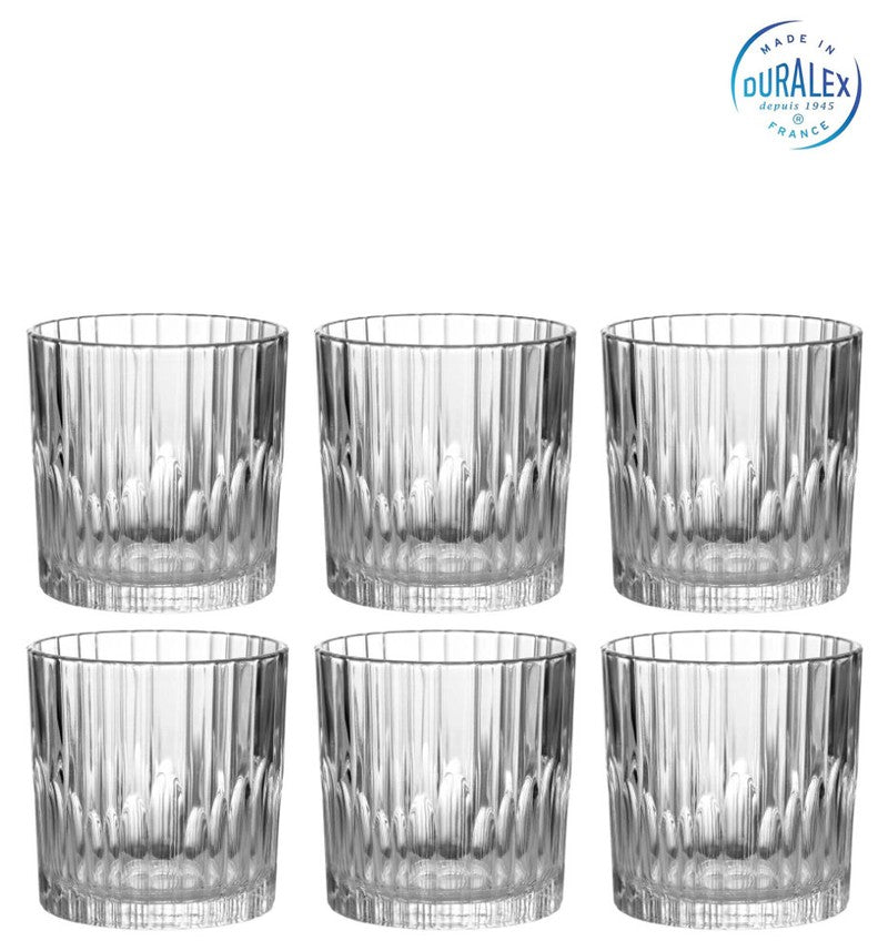 6er-Set Trinkgläser Glas TRINKGLAS Duralex Whiskeygläser Manhattan 6×31cl
