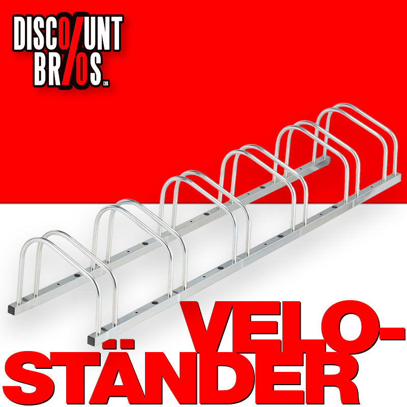 6-er VELOSTÄNDER Modern verzinkter Fahrradständer bis 5 cm Reifenbreite