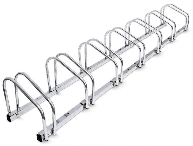 8-er VELOSTÄNDER verchromt Fahrradständer für Boden- & Wandmontage