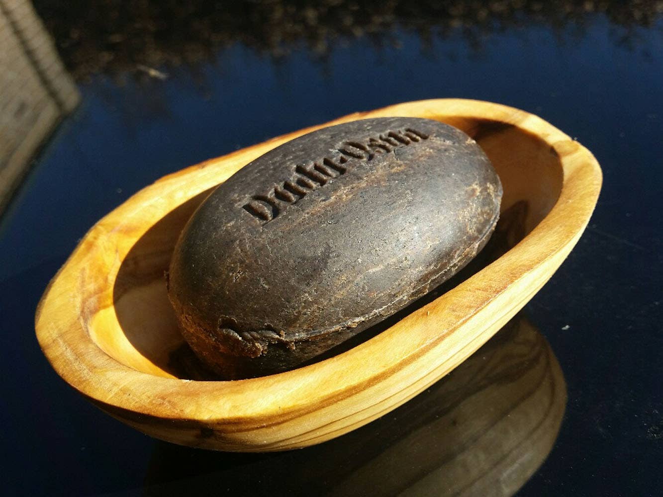 olivenholz-erleben | Seifenschale RAINBOW oval gross, ca. 14 – 16 cm | gefertigt in Deutschland