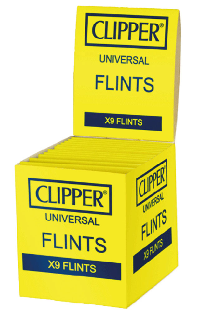 Blister mit 9 FEUERSTEINEN für Feuerzeuge von CLIPPER