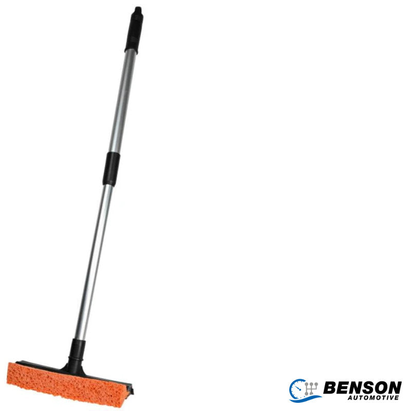 Benson Automotive Profi Scheibenschwamm und Rakel mit Teleskopstiel