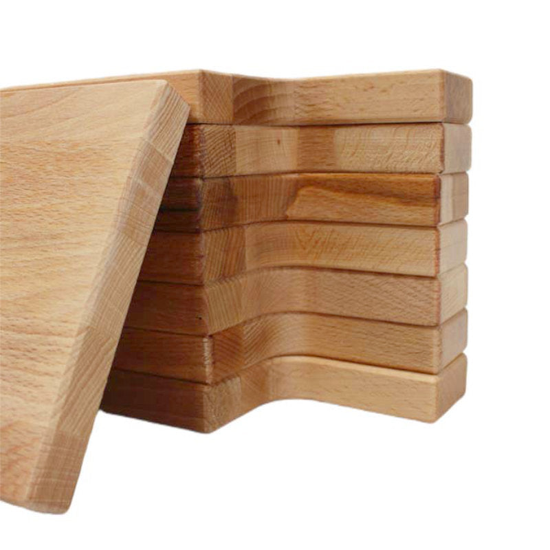 Boston 401 | Langes Schneidebrett und Servierbrett aus massiver Buche 47,5 × 15 × 2 cm