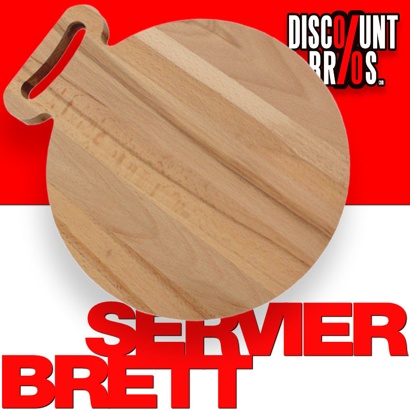 Napoli 210 | Servierbrett aus massivem Buchenholz Ø 25 × 2 cm