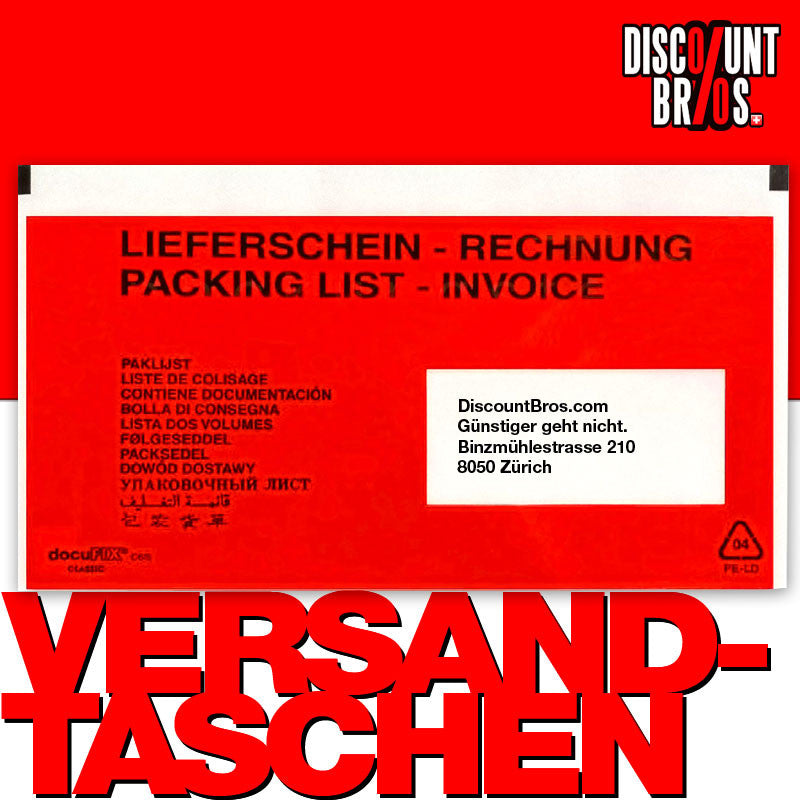 250 Stk. docuFIX® Rechnung – Lieferscheintaschen DOKUMENTENTASCHEN Fenster rechts