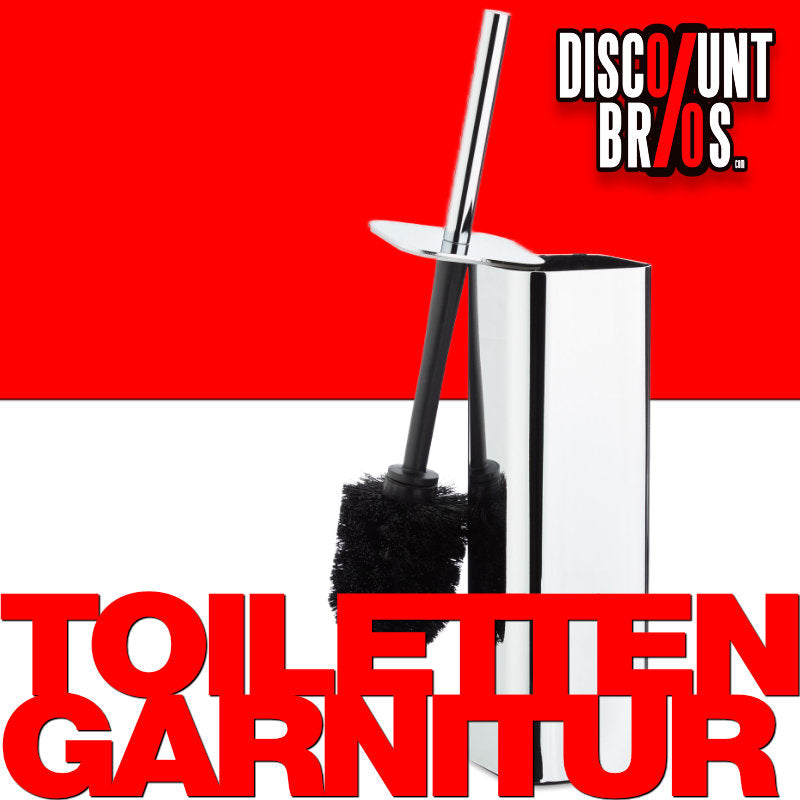 Wand Toilettenbürste WC-BÜRSTE mit Halter WC-Garnitur Bürstenhalter EDELSTAHL