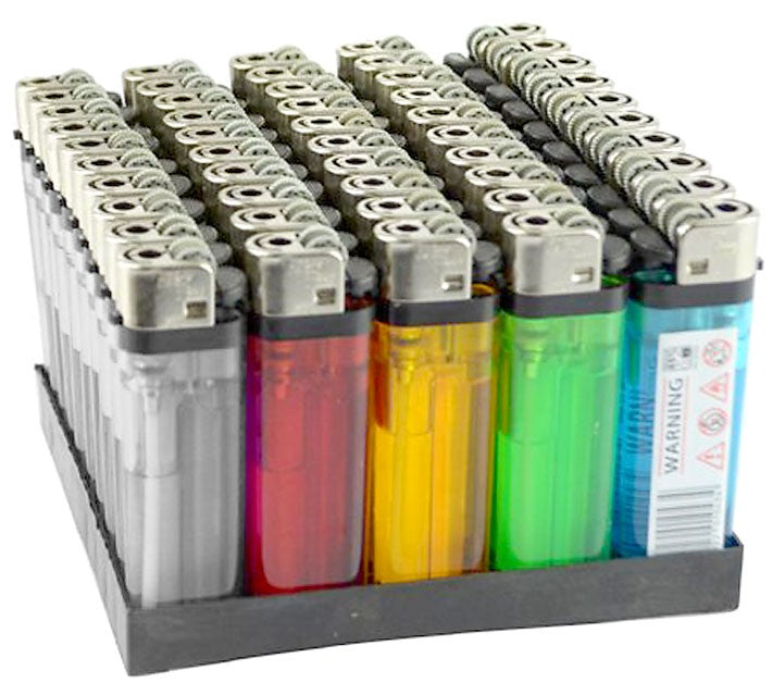 Einwegfeuerzeug FEUERZEUG mit Kindersicherung farbig transparent