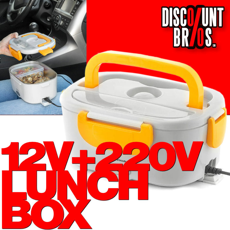 NEU Elektrische Edelstahl LUNCHBOX für Autos und Büro von InnovaGoods® 60W 220/12Volt