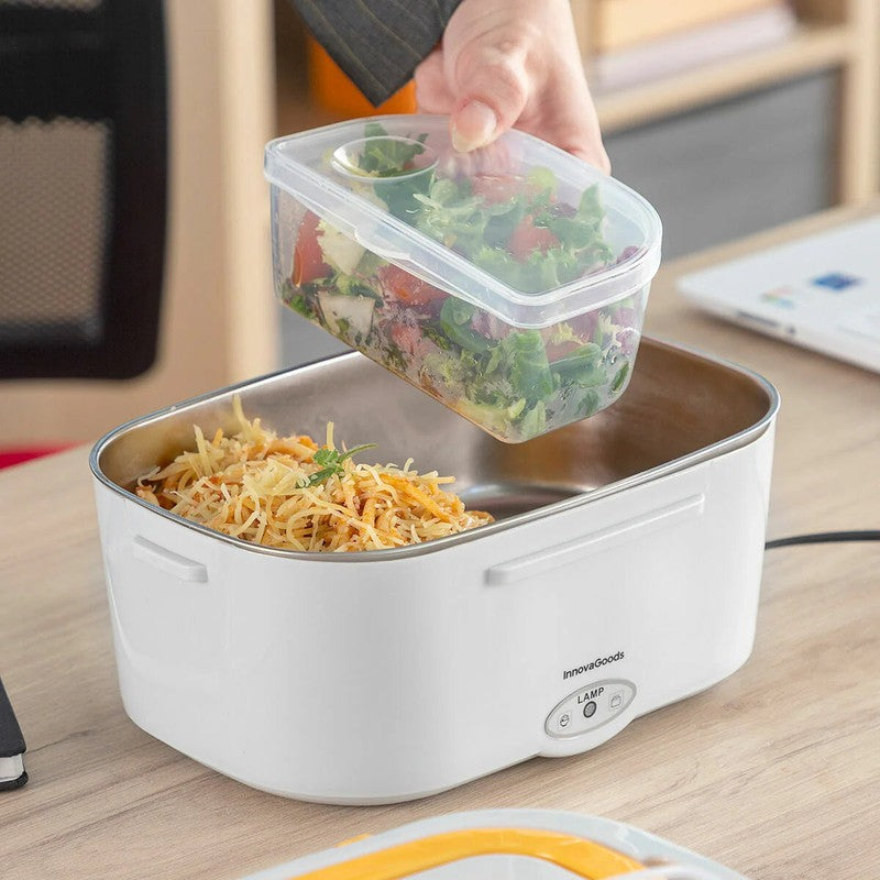 NEU Elektrische Edelstahl LUNCHBOX für Autos und Büro von InnovaGoods® 60W 220/12Volt