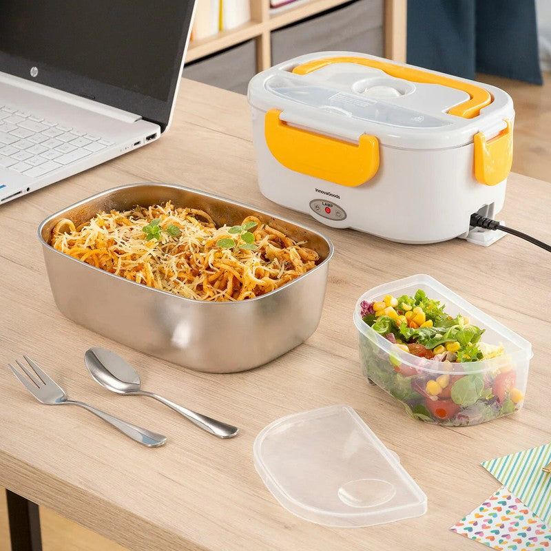 NEU Elektrische Edelstahl LUNCHBOX für Autos und Büro von InnovaGoods® 60W 220/12Volt