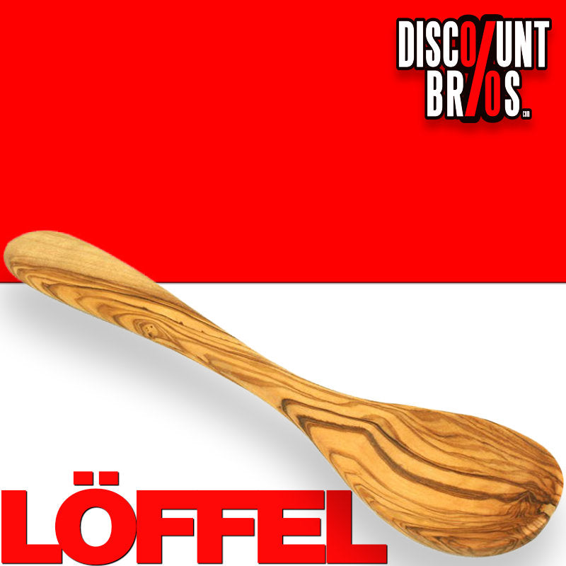 olivenholz-erleben  | Esslöffel Schöpflöffel Schaumlöffel 21-22 cm Olivenholz | gefertigt in Deutschland