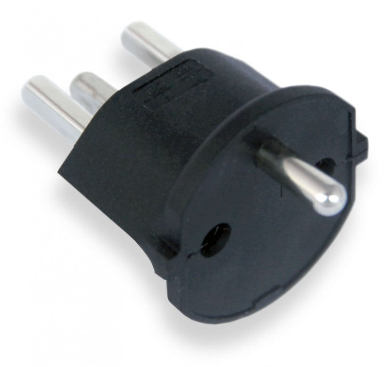 120 Stk. Permanent Fixadapter Fix-Adapter Stecker SCHUKO ( Typ F CEE 7 ) zu Schweiz ( Typ 23 T23 16A )