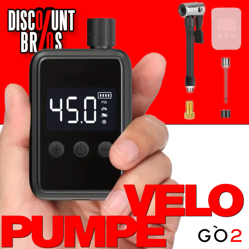 GO2 elektrische Mini Fahrradpumpe E-Bike und Velo Luftpumpe USB-C 150 PSI 125g leicht