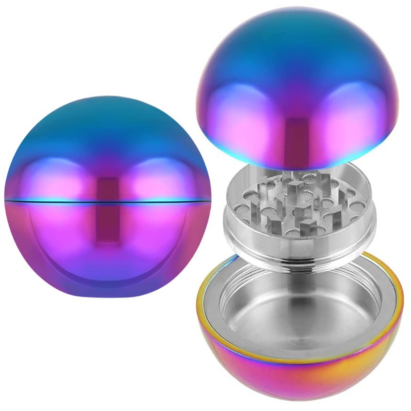 Gewürzmühle GRINDER RAINBOW Regenbogen Kugel 4-teilig Ø50mm