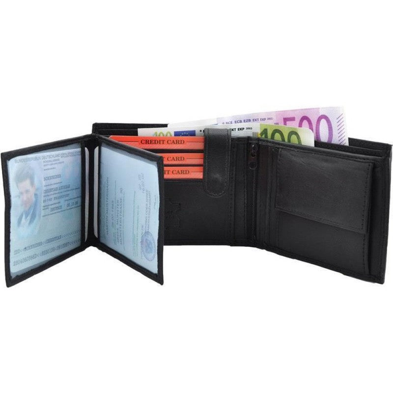 Brieftasche PORTEMONNAIE Geldbörse aus Nappa-Leder Echtleder
