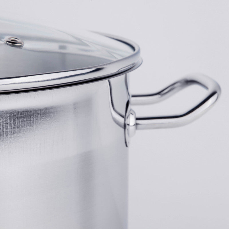 Edelstahl Universaltopf PFANNE mit Glasdeckel Ø26cm 10ltr