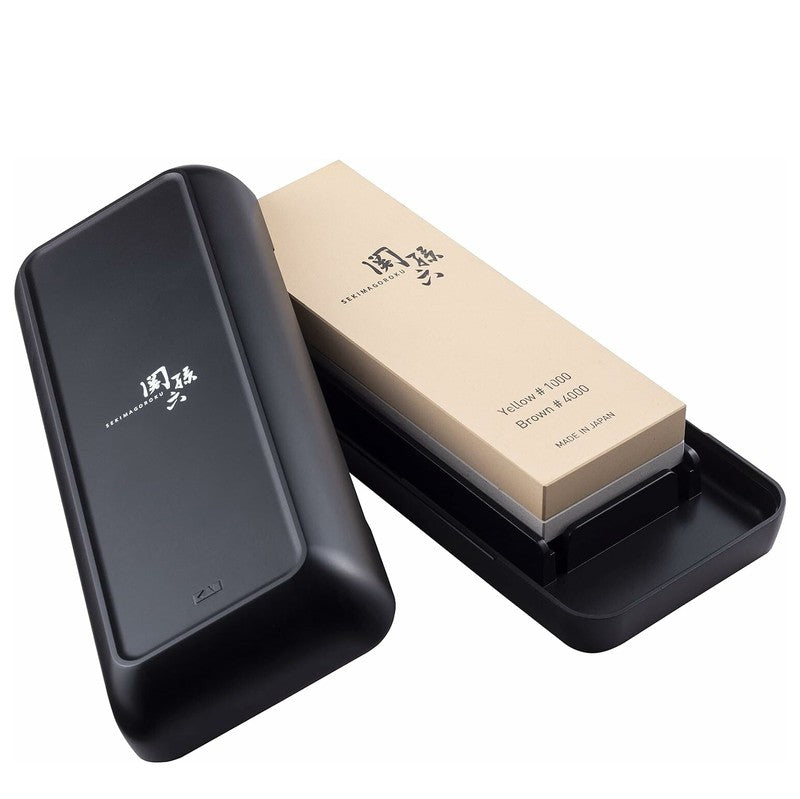 KAI SEKIMAGOROKU Kombi-Schleifstein 1000 & 4000 mit Aufbewahrungsbox