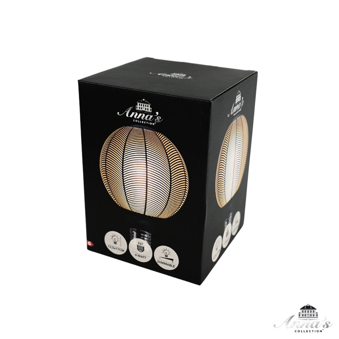 Anna's Collection LED-Leuchtmittel Palmblatt E27 4 W dimmbar, 12,5 × 17 cm