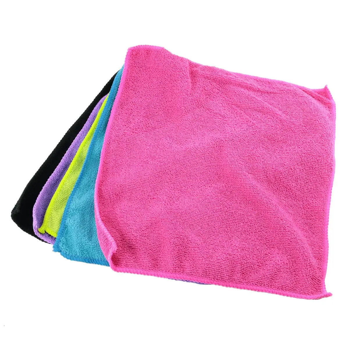 JE CHERCHE UNE IDEE Mikrofasertücher 30 × 30 cm, 5er-Set, farbig sortiert