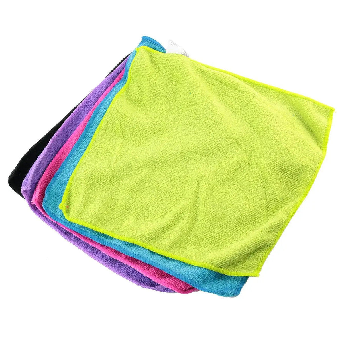 JE CHERCHE UNE IDEE Mikrofasertücher 30 × 30 cm, 5er-Set, farbig sortiert
