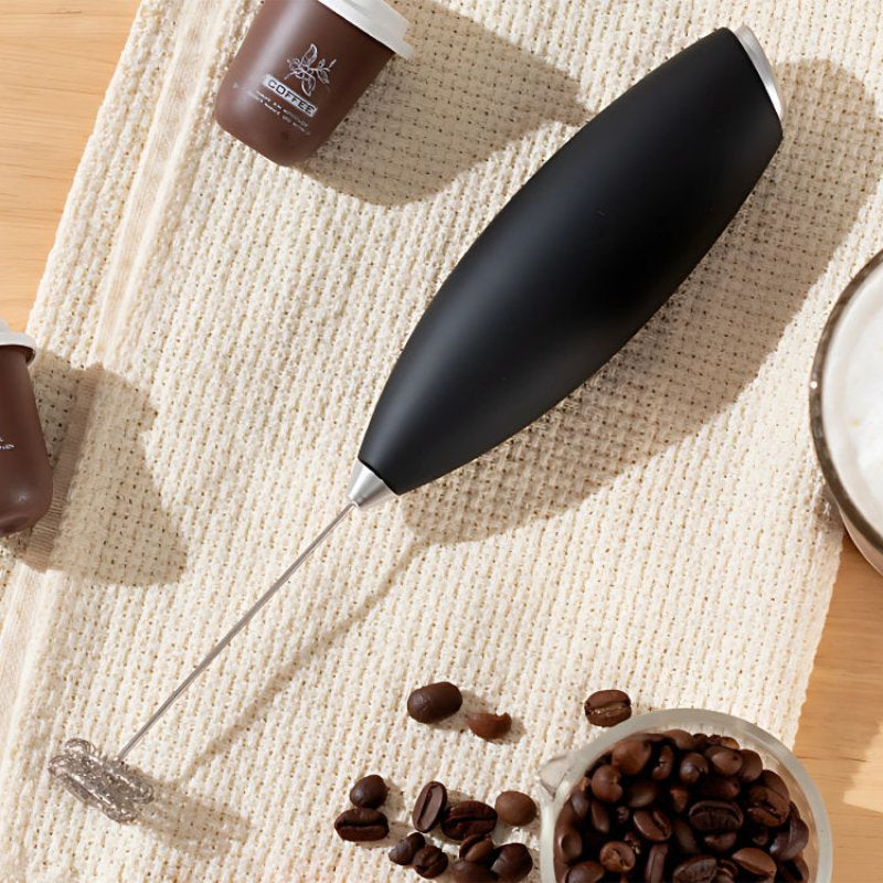 Mini-Mixer MILCHSCHÄUMER Milchaufschäumer mit Ständer für Cappuccino und Latte