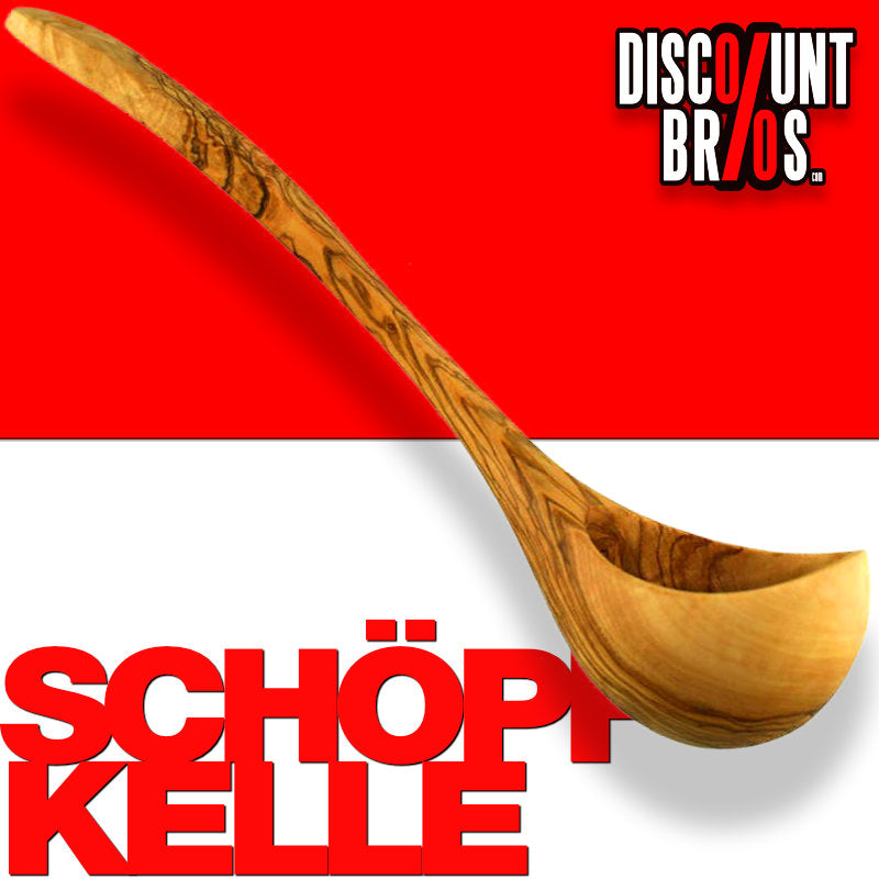 olivenholz-erleben | Schöpfkelle 30 cm aus Olivenholz