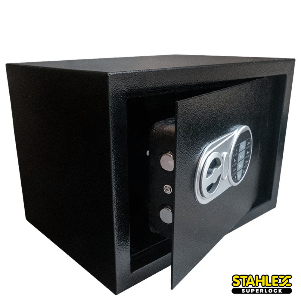 Benson elektronischer Tresor 25 × 35 × 25 cm mit Zahlencode und Schlüssel