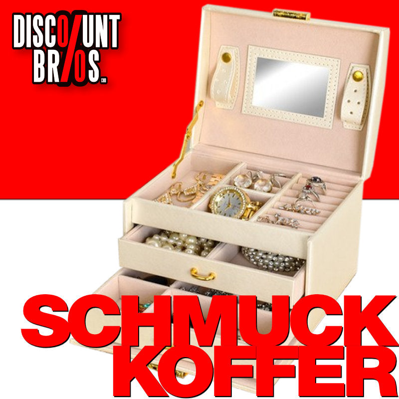 Schmuckkästchen SCHMUCK-KOFFER Abschliessbar BEIGE