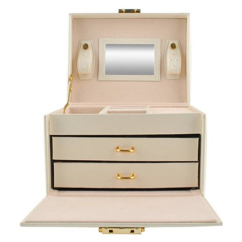 Schmuckkästchen SCHMUCK-KOFFER Abschliessbar BEIGE