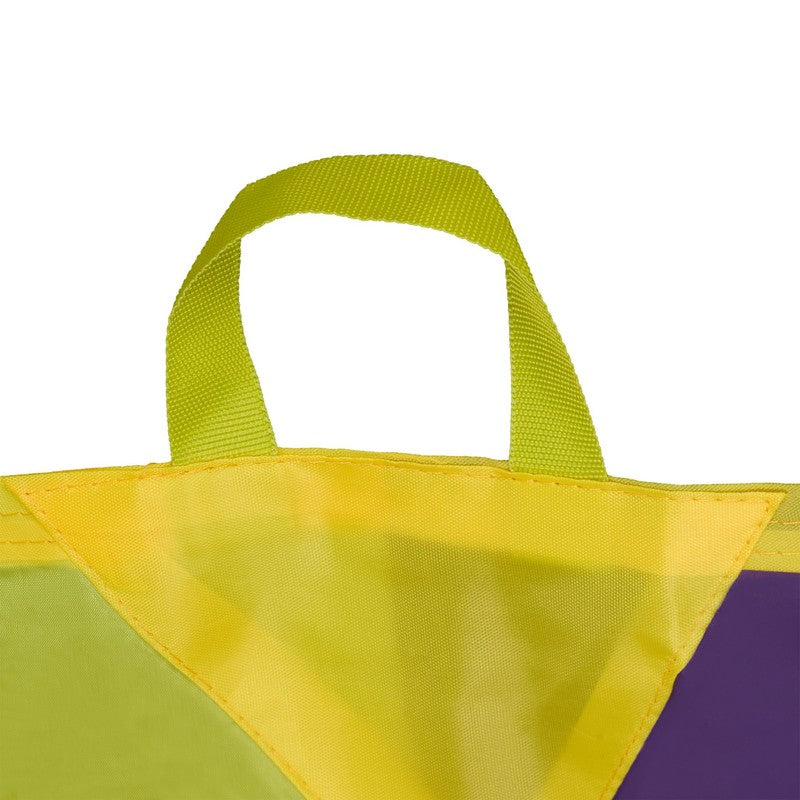 Regenbogen SCHWUNGTUCH Spieltuch für Kinder mit 8 Griffen und Tasche Ø2m